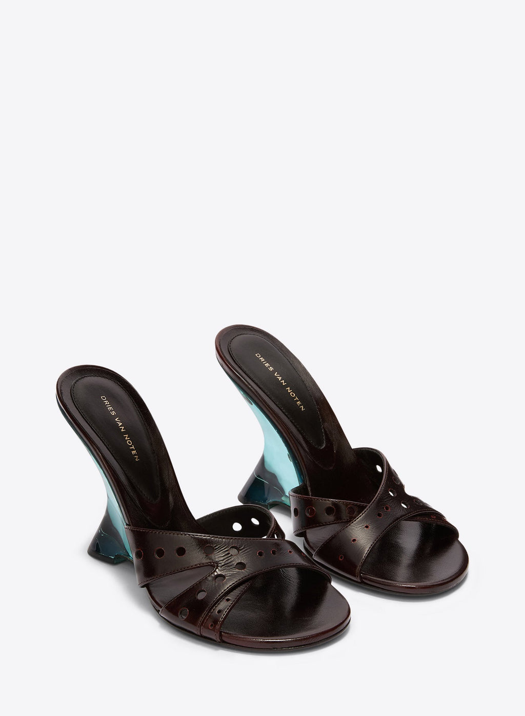 Open-Toe Leather Mules